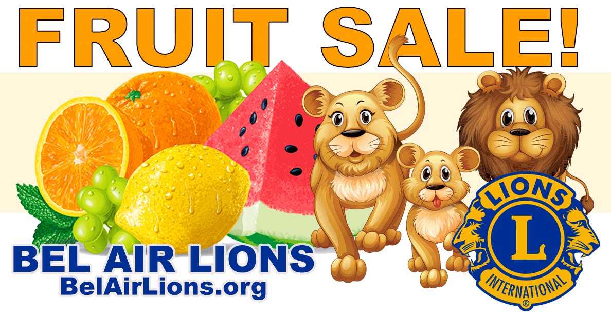 Bel Air Lions Fruit Sale